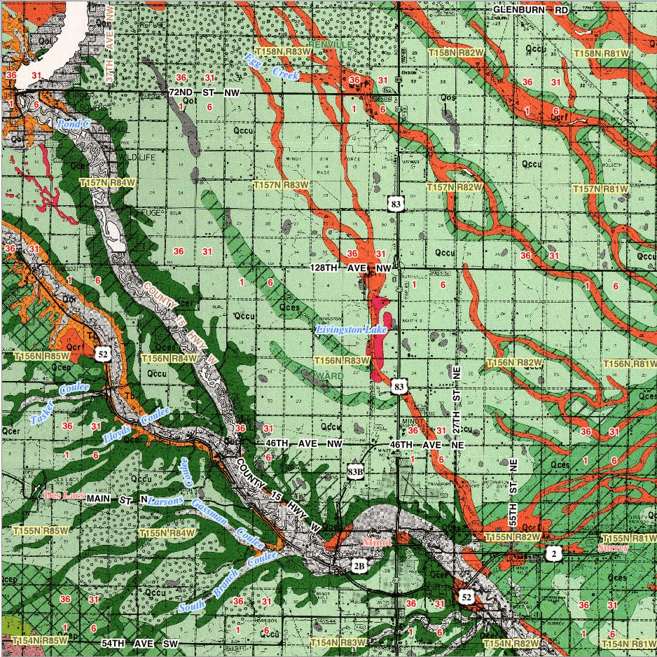 County Studies Geology map