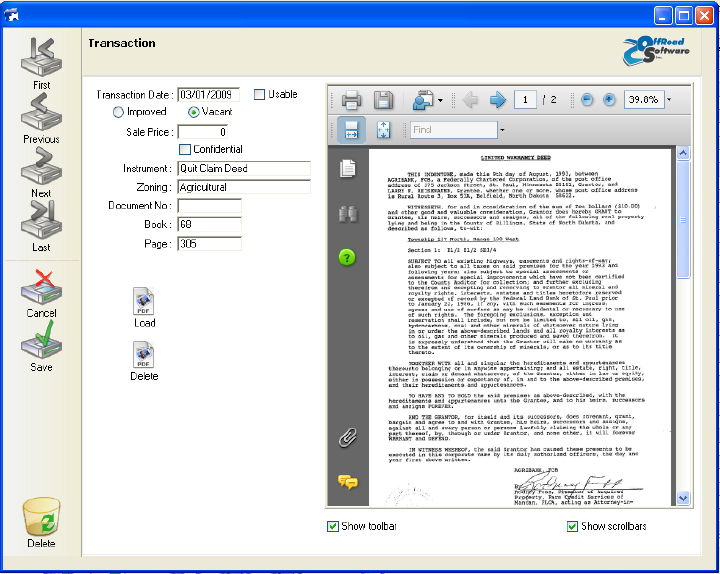 Document Input Form